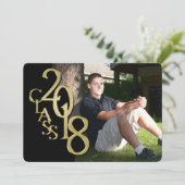 Invitation de graduation Black and Gold 2018 (Debout devant)