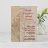 Invitation de graduation Brown de l'ombre de l'arb (Debout devant)