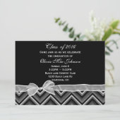 Invitation de graduation Chevron et Bow (Debout devant)