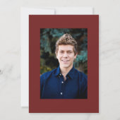 Invitation de graduation de bloc de couleur (Dos)