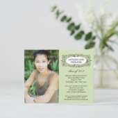 Invitation de graduation de cadre d'organisation (Debout devant)