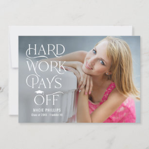 Invitation de graduation de couleur éditable Grad