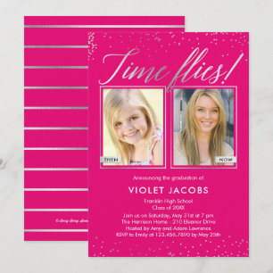 Invitation de graduation de COULEUR MODIFIABLE