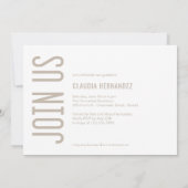 Invitation de graduation de couleur modifiable par (Dos)