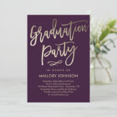 Invitation de graduation de couleur modifié Glimme (Debout devant)