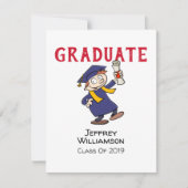 Invitation de graduation de dessin informel (Devant)