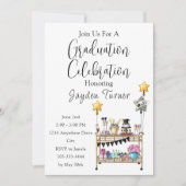 Invitation de graduation de la barre de script déc (Devant)