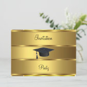 Invitation de graduation de la barre d'or (Debout devant)