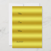 Invitation de graduation de la barre d'or (Dos)