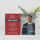 Invitation de graduation de la Croix du Ruban (Debout devant)