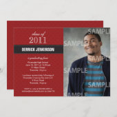 Invitation de graduation de la Croix du Ruban (Devant / Derrière)