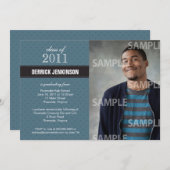 Invitation de graduation de la Croix du Ruban (Devant / Derrière)