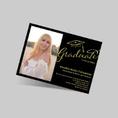 Invitation de graduation de la fête Photo Script O