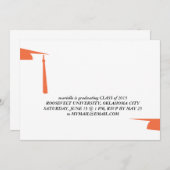 invitation de graduation de la limite de graduatio (Devant / Derrière)