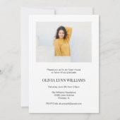 Invitation de graduation de la photo de magazine m (Dos)