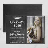 Invitation de graduation de la photo de tableau de (Devant / Derrière)