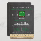 Invitation de graduation de l'enseignant du tablea (Devant / Derrière)