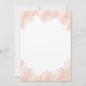 Invitation de graduation de l'infirmière florale (Dos)