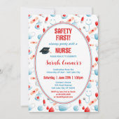 Invitation de graduation de l'infirmière Médicale  (Devant)