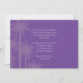 Invitation de graduation de palmier tropicale (Dos)