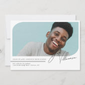 Invitation de graduation de quatre photos minima m (Devant)