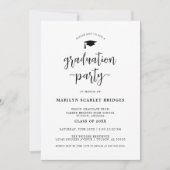 Invitation de graduation de script moderne simple (Devant)