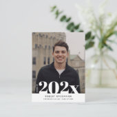 invitation de graduation de typographie en gras bl (Debout devant)