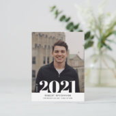 Invitation de graduation de typographie moderne Bo (Debout devant)