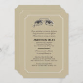 Invitation de graduation des lunettes de vue vinta (Devant / Derrière)