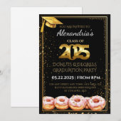 Invitation de graduation Donuts et Degrees 2025 (Devant / Derrière)