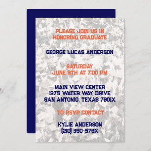 Invitation de graduation du Joueur de la Marine Or