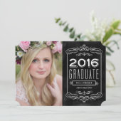 Invitation de graduation du tableau de bord (Debout devant)