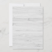 Invitation de graduation en bois rustique moderne (Dos)