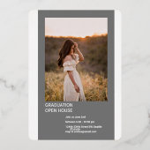 Invitation de graduation en gros titre (Verso)