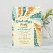 Invitation de graduation en terre cuite Super Retr (Debout devant)