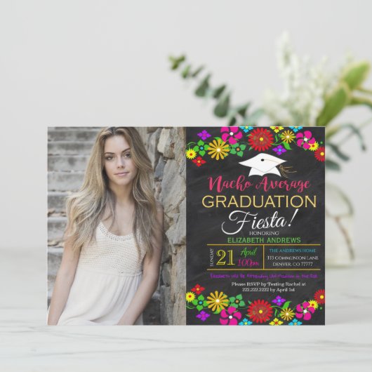 Invitation de graduation Fiesta (Debout devant)