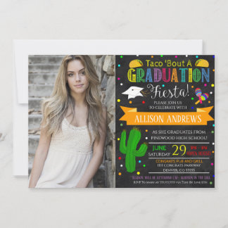 Invitation de graduation Fiesta