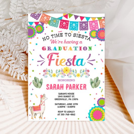 Invitation de graduation Fiesta