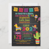 Invitation de graduation Fiesta - Blk (2023) (Devant)