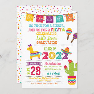 Invitation de graduation Fiesta - Wht (2022)