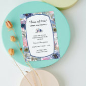 Invitation de graduation florale