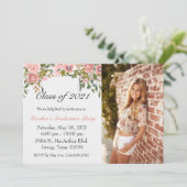 Invitation de graduation florale (Debout devant)