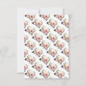 Invitation de graduation florale élégante (Dos)