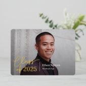 Invitation de graduation Foil I tout simplement co (Debout devant)