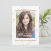 Invitation de graduation géométrique (Debout devant)