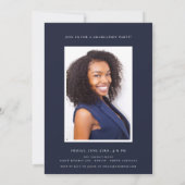 Invitation de graduation géométrique contemporaine (Dos)