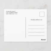Invitation de graduation Golden Black (Dos)