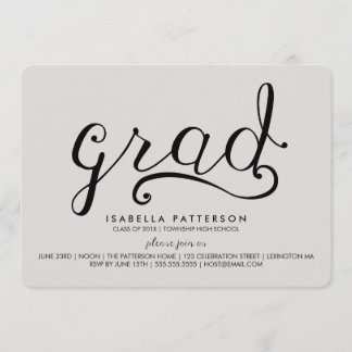 Invitation de graduation Grad Gred tendance