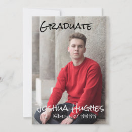 Invitation de graduation minimale simple