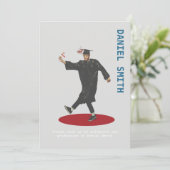 Invitation de graduation minimaliste (Debout devant)